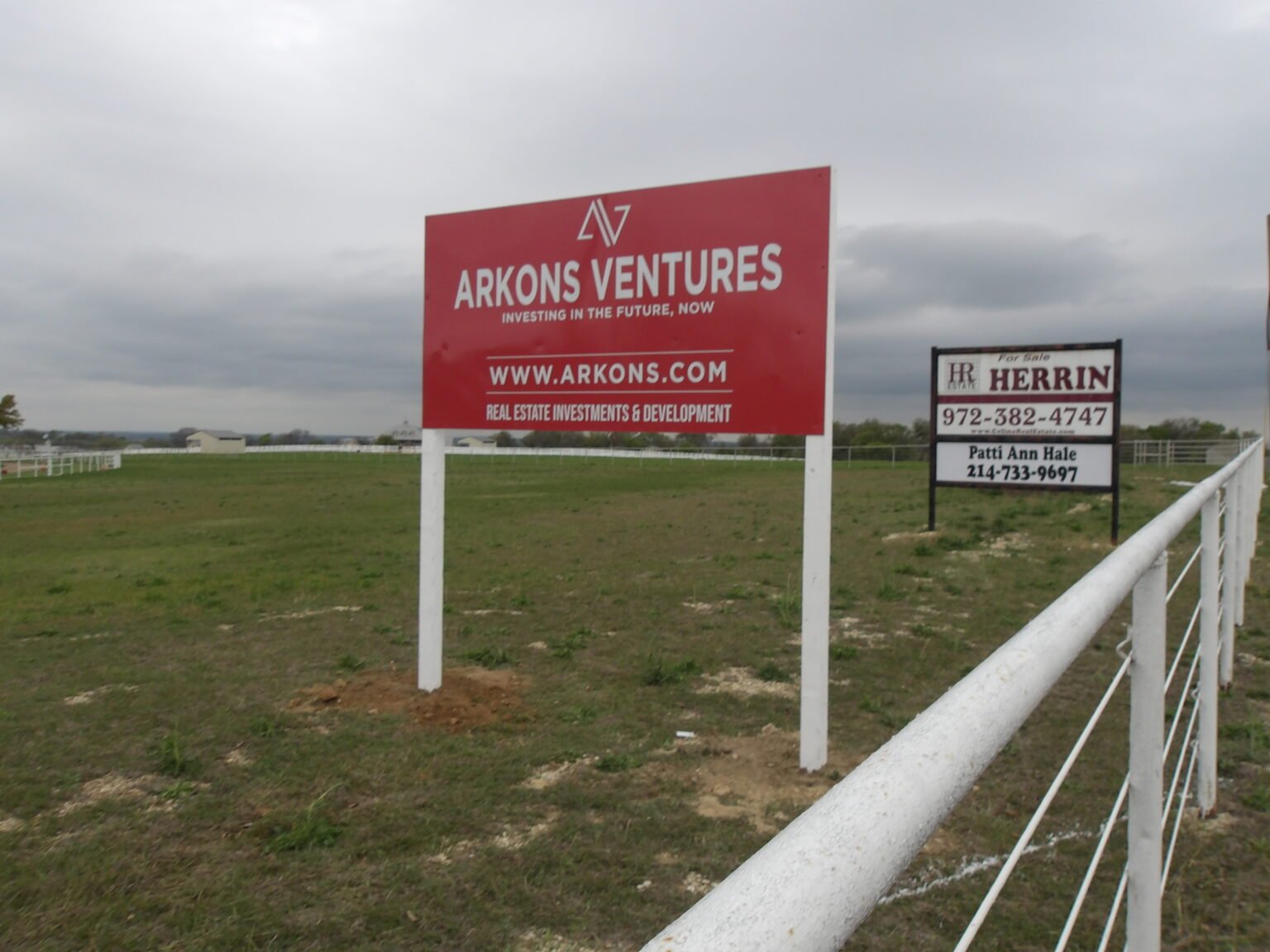 Arkons Ventures, Property Sign by Signs PQ in DFW.